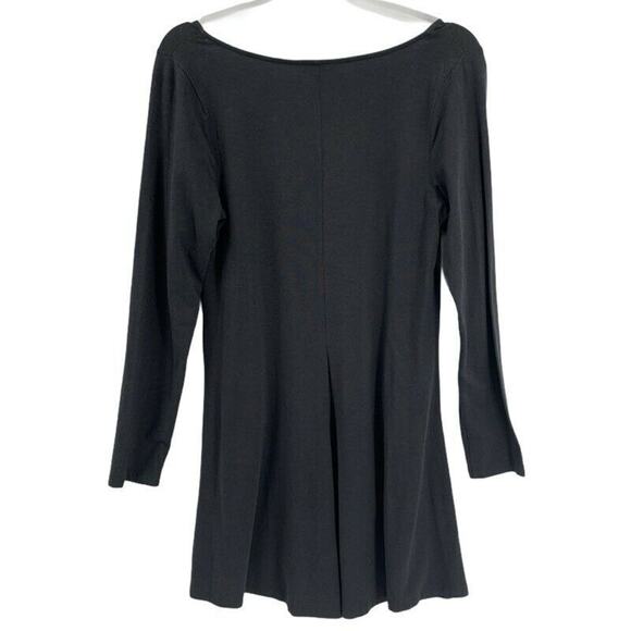 Express Womens Shift Dress Gray Stretch V Neck Long Sleeve L - Picture 2 of 6